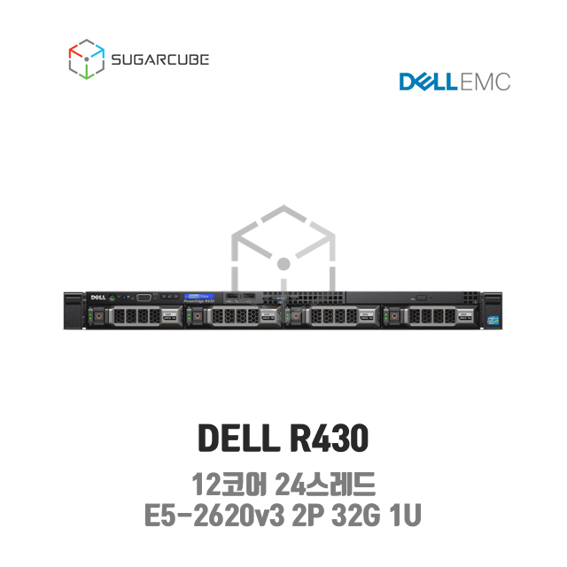 DELL Poweredge R430 E5-2620v3 2P 32G 12코어 4 LFF 중고