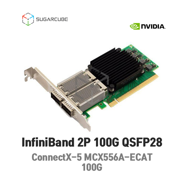 Mellanox ConnectX-5 EDR IB 100GbE QSFP28 MCX556A-ECAT 인피니밴드 이더넷