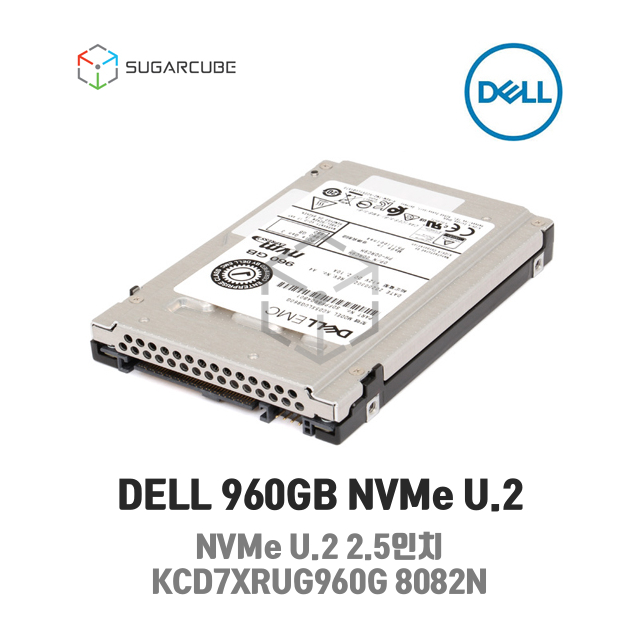 Dell 8082N Toshiba Kioxia KCD7XRUG960G 960GB 2.5 NVMe U.2 SSD