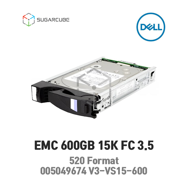 DELL 600GB 15K SAS 3.5 HDD VNX 005049674 V3-VS15-600 스토리지HDD