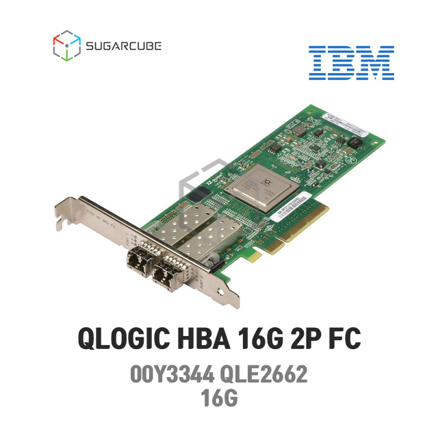IBM 16Gb FC DP PCI-e HBA Qlogic QLE2662 00Y3344 지빅2개포함