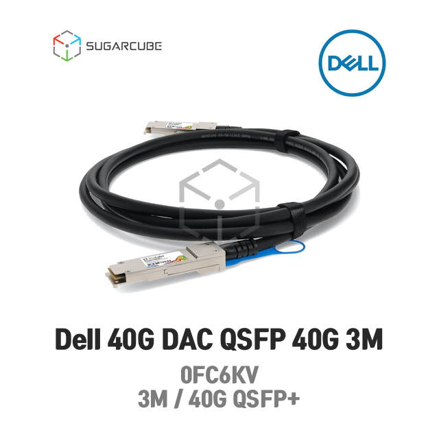Dell 40G DAC-QSFP-40G-3M DAC케이블 0FC6KV