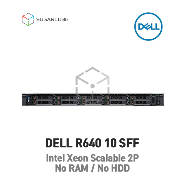 DELL R640 Gold 6146 2P 128G 24코어 10 SFF 960G NVMe SSD