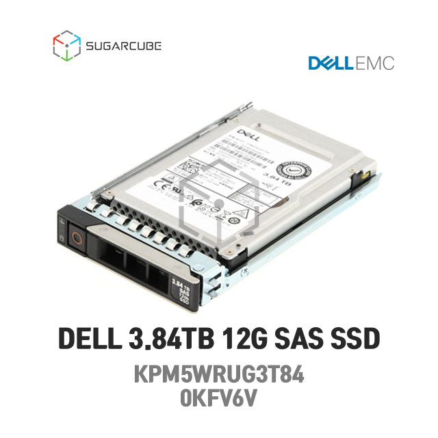 DELL 3.84TB SAS 12G 0KFV6V KPM5WRUG3T84 RI 서버SSD 미사용