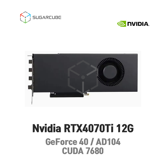 Nvidia RTX4070Ti 12G Blower 영상편집 렌더링 딥러닝GPU 블로워