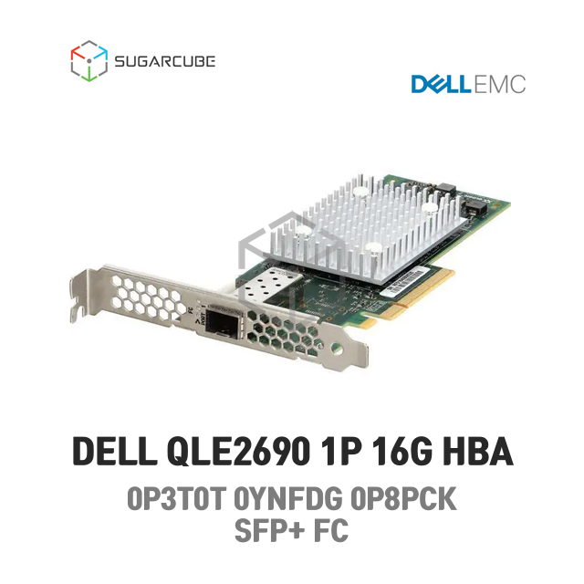 DELL QLE2690 1P 16G SFP+ FC HBA 0P3T0T 0YNFDG 0P8PCK