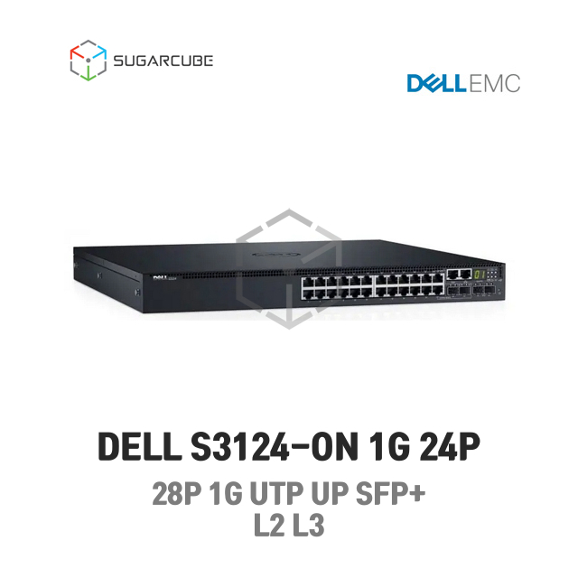 DELL S3124 24P PowerConnect Managed L2 L3 중고스위치