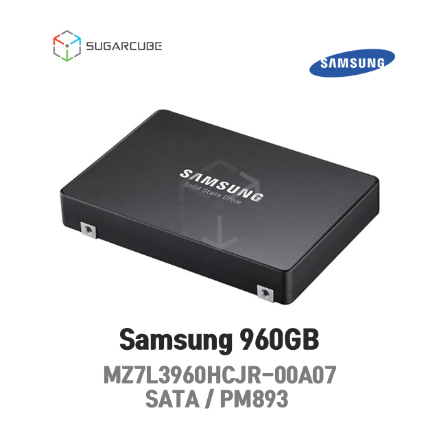 Samsung 960GB SATA 2.5 RI 서버SSD PM893 MZ7L3960HCJR-00A07