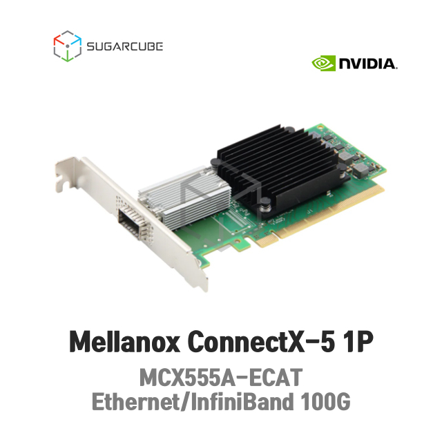 Mellanox ConnectX-5 1P EDR IB QSFP28 MCX555A-ECAT 100G 인피니밴드 이더넷