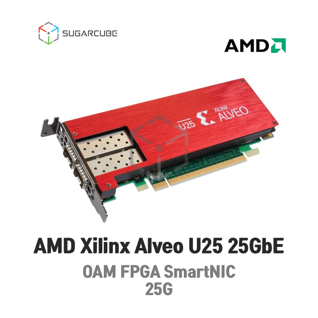 AMD Xilinx Alveo U25 25GbE 2 Port SmartNIC OAM FPGA