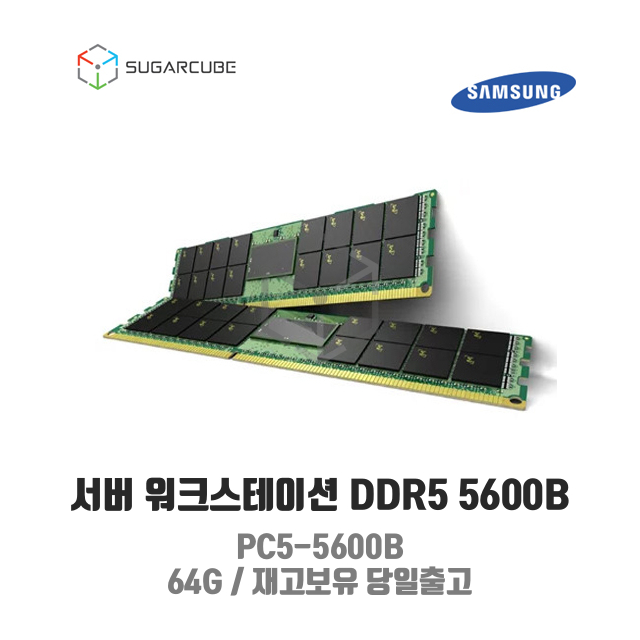 Samsung 서버 워크스테이션 램 서버ram DD5 PC5-5600B 64G ECC REG 수량보유