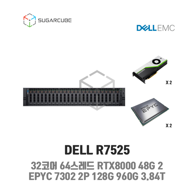 RTX8000 48G x1 32코어 64스레드 128G SSD 960G 3.84T 2 렌탈