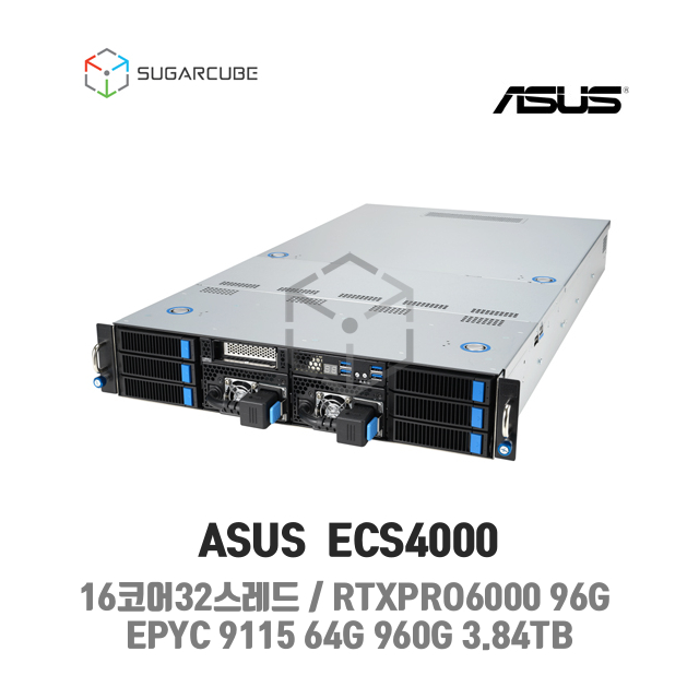 ASUS ESC4000A-13 16코어32스레드 64G 960G 3.84TB RTXPRO6000 96G 1 렌탈